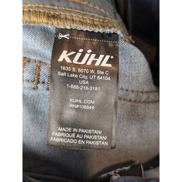 Kuhl 9" Kontour Flex Denim Skinny Jeans Vintage Blue Women's Size 8 Regular - Picture 13 of 14